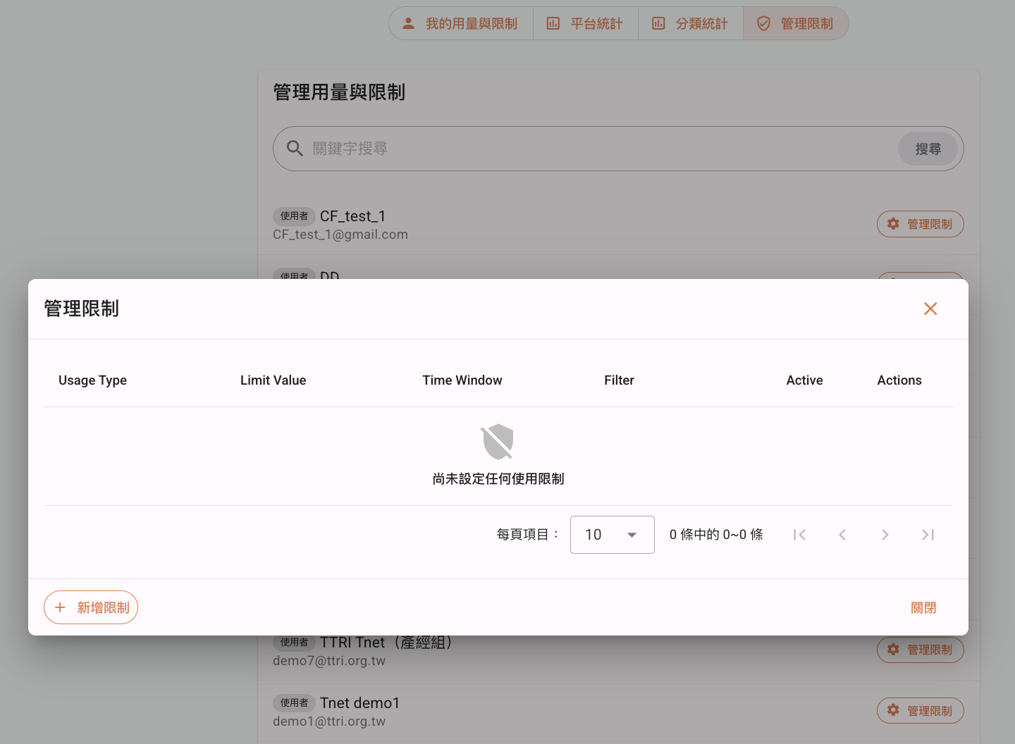 用量管理7